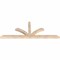 Ekena Millwork Richland Smooth Timber Gable Bracket, Douglas Fir, 84"W x 31"H x 3 1/2"D x 3 1/2"F, 9/12 Pitch GBW084X31X0404RIC00SDF - alternate 4